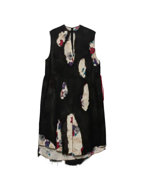 Prada Devoré georgette dress Black P3T69SOOO6618