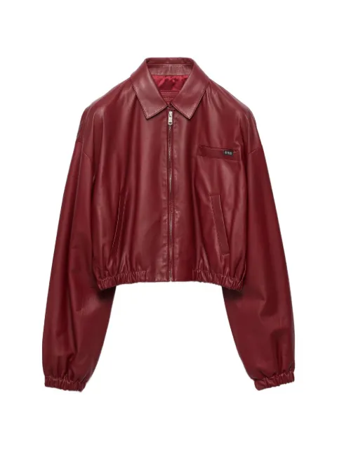 Prada nappa leather jacket Red 58A289SOOO6914