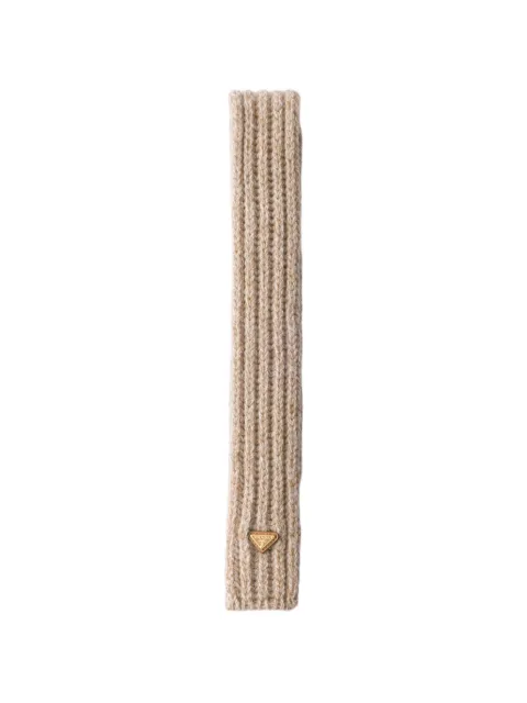 Prada wool and mouliné cashmere scarf Neutrals 1FS1972ZR6