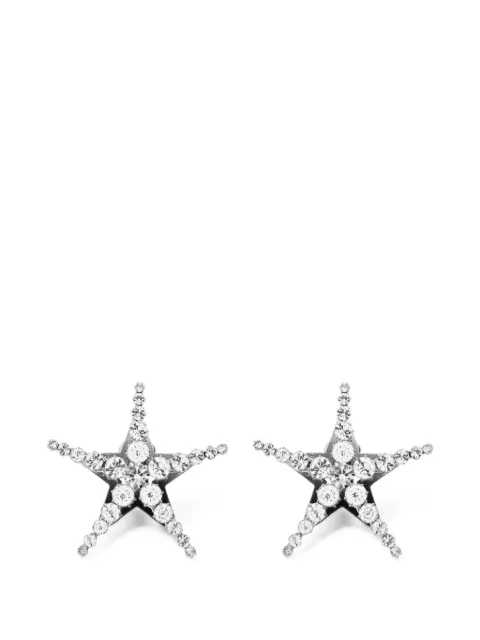 Alessandra Rich crystal-embellished star-shaped earrings Silver FABA3387J0024