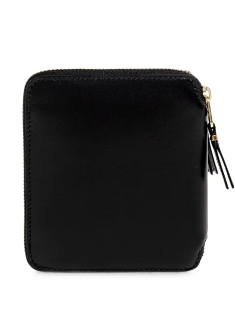 Comme Des Garçons double-zip bovine leather wallet Black SA2100OP0