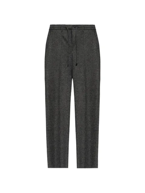 ETRO drawstring-waist pressed-crease trousers Grey MRED003599JUB12