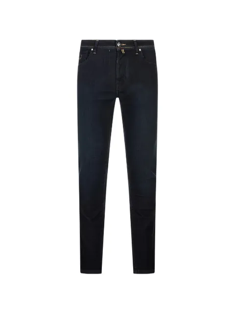 Jacob Cohën logo-patch slim-fit jeans Blue JUMQE007064P0009