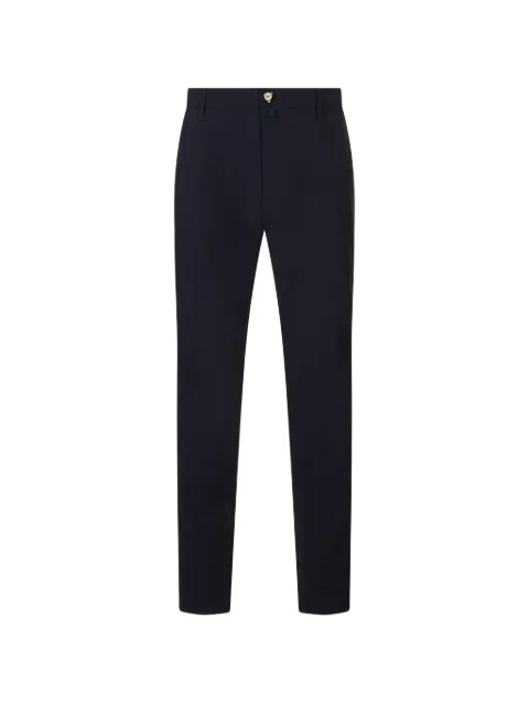 Jacob Cohën logo-patch straight-leg trousers Blue JUMPT026001S4389