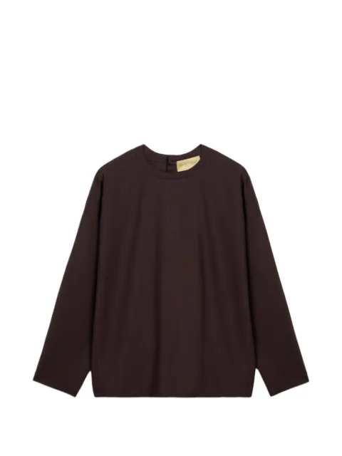 MOMONÌ Stilla long-sleeve blouse Brown 266MMOBL00926622MO