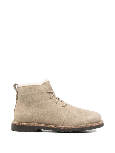 Birkenstock Clark shearling-lined suede boots Neutrals 1032737