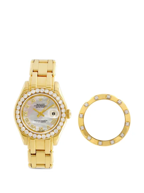 Rolex Pearlmaster diamond 29mm watch Neutrals 69318