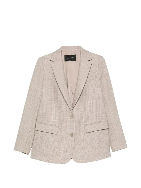 Fabiana Filippi check-pattern blazer Neutrals GCD216F1680000D983