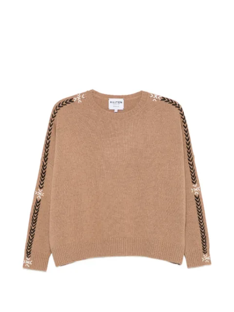 kujten Amea Snow long-sleeves sweater Brown F5137