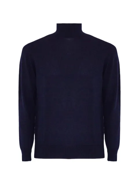 Cruciani roll-neck knitted sweater Blue U62583042LU1714542