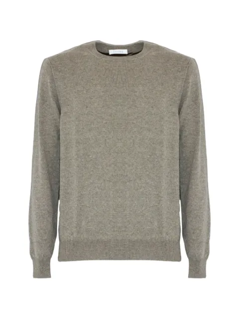 Cruciani crew-neck long-sleeve cashmere sweater Neutrals U62001012GC121397