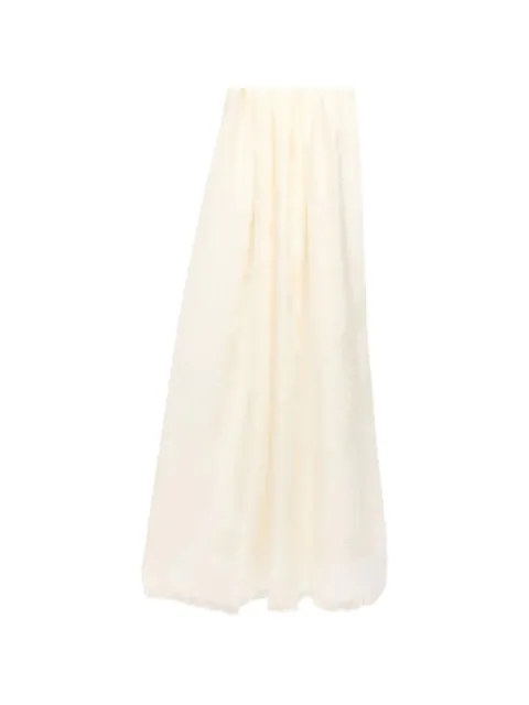 Weekend Max Mara jacquard wool and modal stole - white Neutrals 2625546034600
