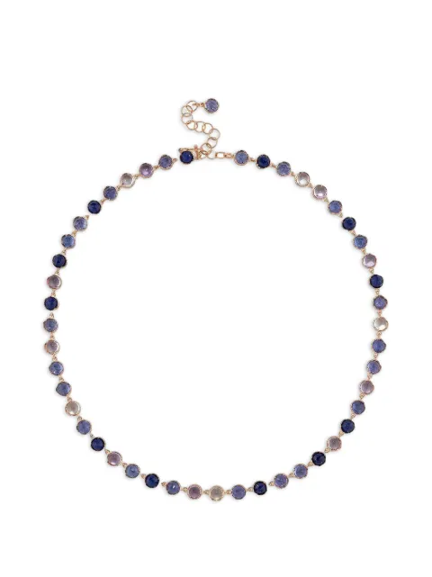 Irene Neuwirth Classic lapis and tanzanite link necklace Gold N138MIX2616