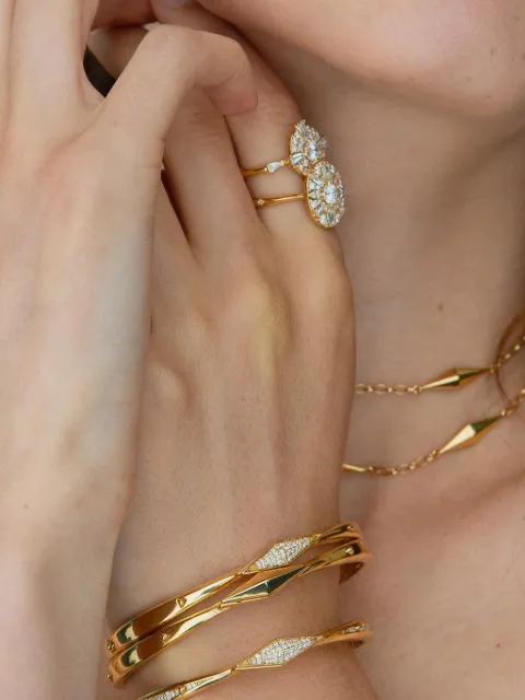 MONICA RICH KOSANN Points North cuff bracelets Gold 42170MED
