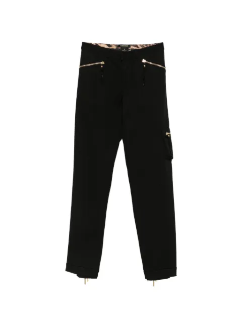 Roberto Cavalli Vintage 2000s zip-detail cargo pants Black ROC250PL