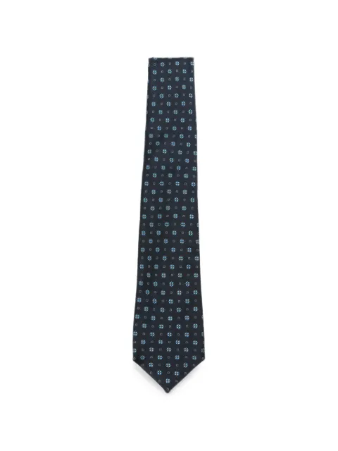 Kiton floral-pattern tie Blue UCRVKPC02M8501000
