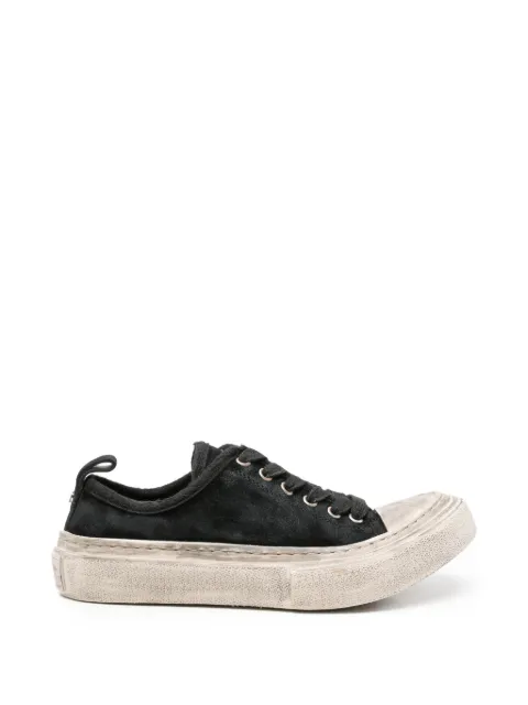 Ann Demeulemeester distressed-effect lace-up sneakers Black 2602WN70LT212