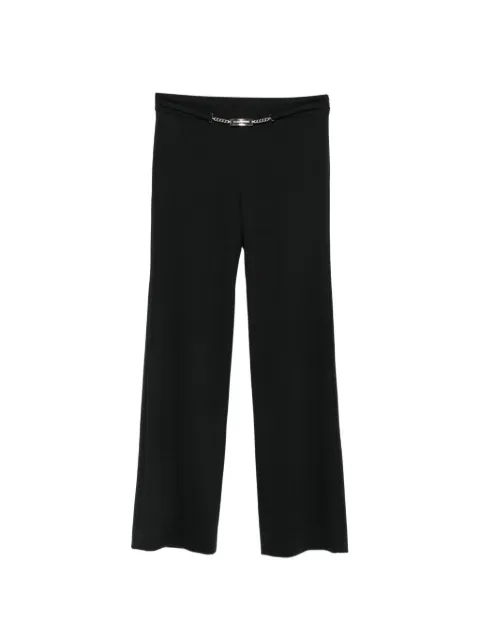Dolce & Gabbana Pre-Owned 2000s logo-plaque chain-link trousers Black DG250SQ