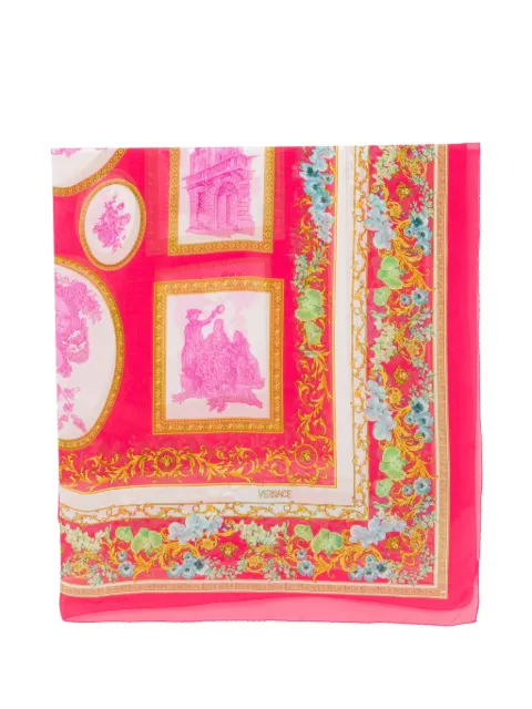 Versace Pre-Owned 1990s barocco print scarf Pink VE250CPF