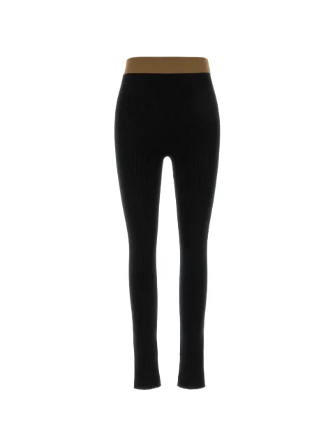 Uma Wang ribbed-knit leggings Black UK7118