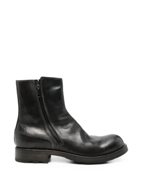 Shoto leather side-zip ankle boots Black 51795