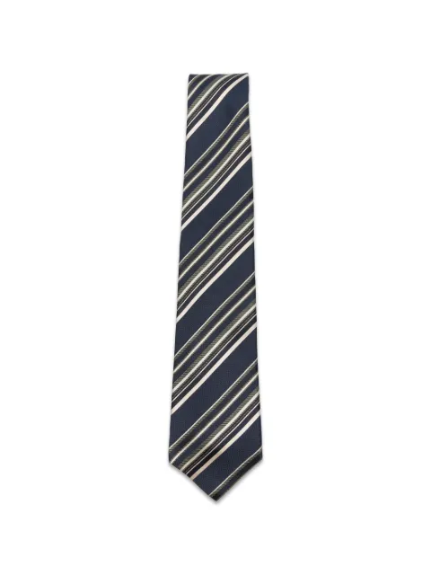 Kiton diagonal-stripe tie Blue UCRVKPC02M3802000