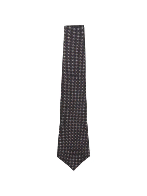 Kiton geometric-pattern tie Blue UCRVKPC03M2411001