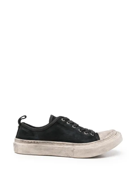 Ann Demeulemeester Halli distressed-effect lace-up sneakers Black 2602MN70LT212