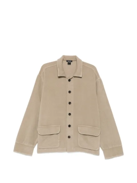 Avant Toi button-up flap-pocket jacket Neutrals 226WU4303RUMVI