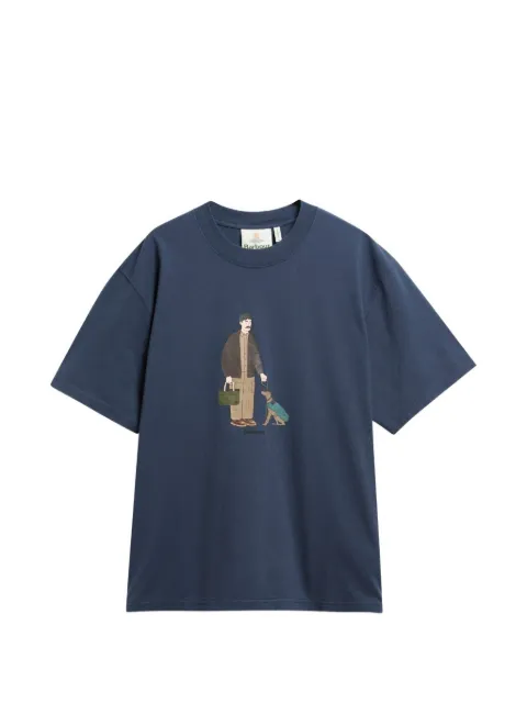 Barbour International graphic-print T-shirt Blue MTS1636