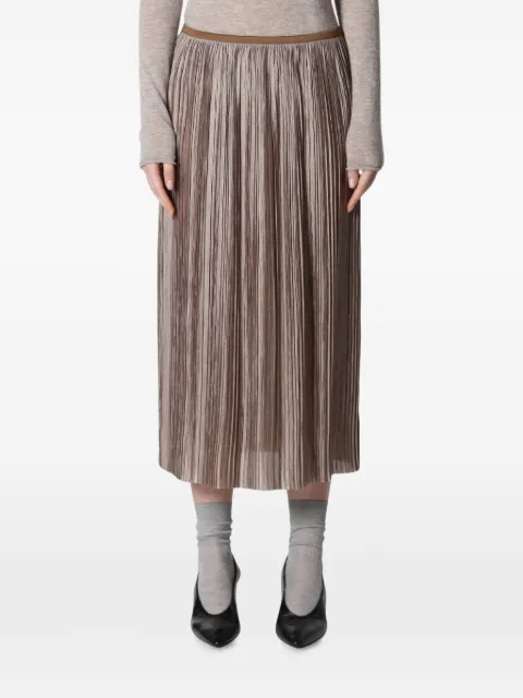 Roberto Collina pleated mini skirt Neutrals 263FXB570