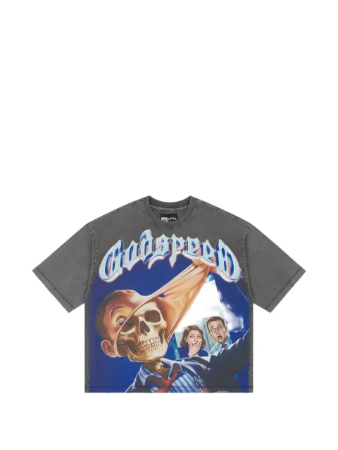GODSPEED Mask Off graphic-print t-shirt Grey GS605