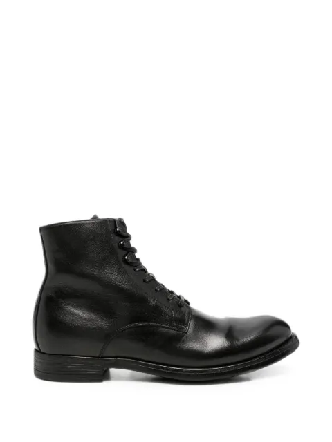 Officine Creative Chronicle lace-up side-zip ankle boots Black CHRONICLE004