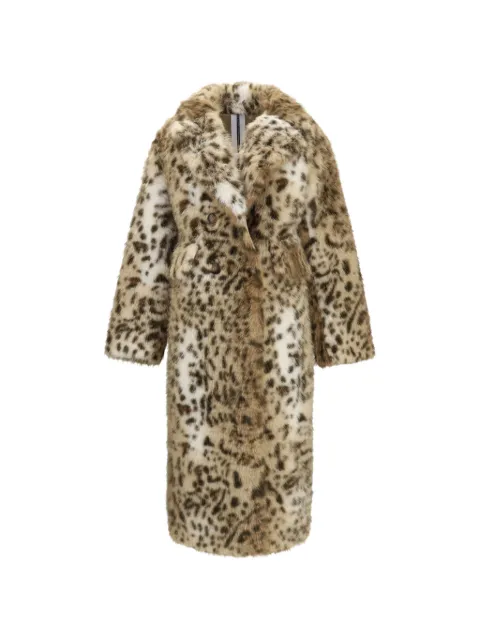 S.W.O.R.D 6.6.44 leopard-print faux-fur coat Brown SA269081EKO