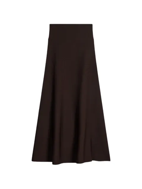 Vanessa Bruno Hidaya ribbed-knit midi skirt Brown 6EVC06V07110