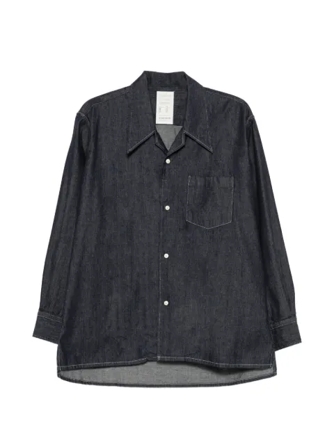 Kuro chest-pocket denim shirt Blue 964252