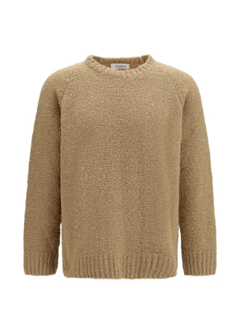 Laneus raglan-sleeve bouclé sweater Neutrals F6LAMAKN036