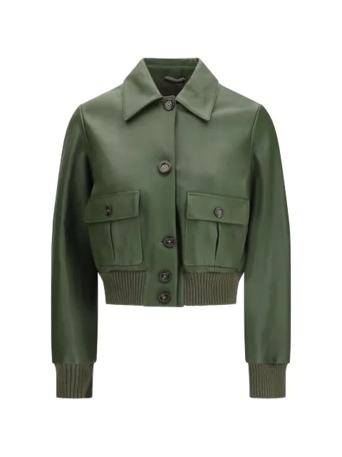 Valstar Valstarino leather jacket Green 417AF004