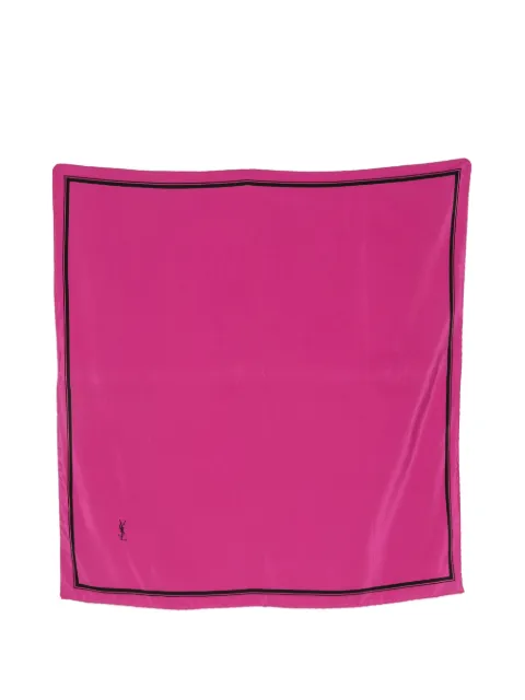 Saint Laurent Pre-Owned 1990s logo-print scarf Pink SL180CPC