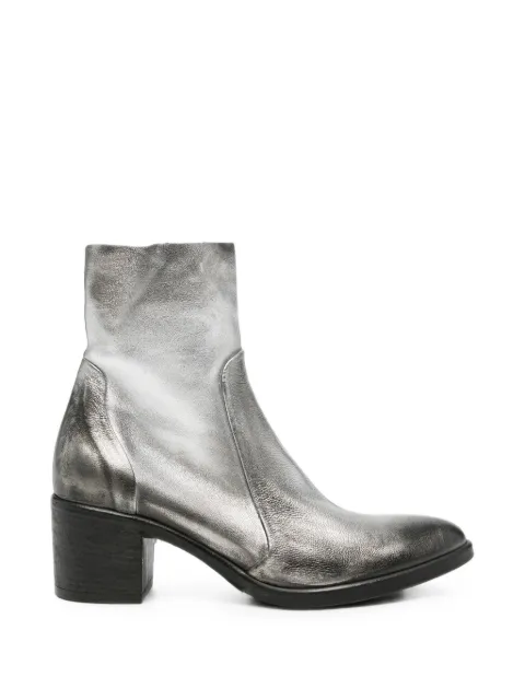 strategia shoes metallic-effect leather ankle boots Silver A4560
