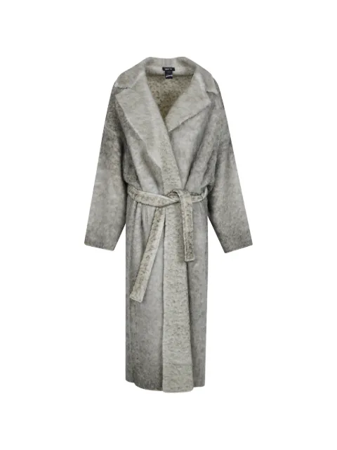 Avant Toi belted alpaca coat Grey 226WD2605DRCVGHL
