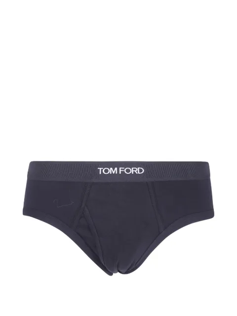TOM FORD logo-waistband briefs Black T4LC11040099