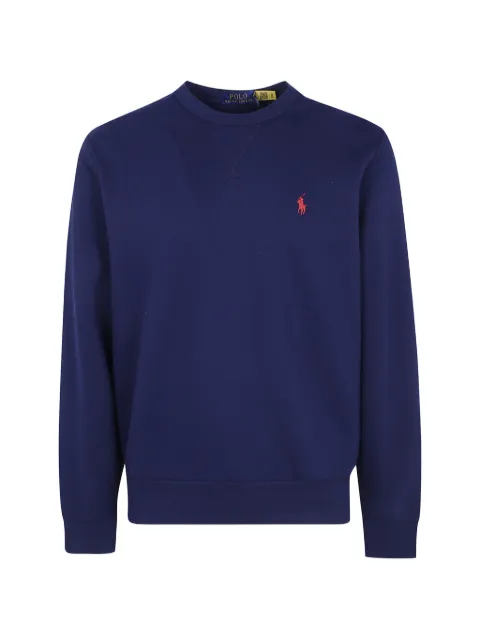 Polo Ralph Lauren logo-embroidered cotton sweater Blue 710766772003