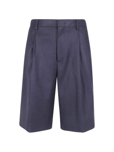 Tagliatore pleated wool shorts Blue BEFFIE160069