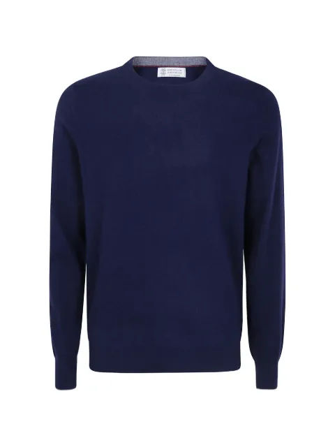 Brunello Cucinelli crew-neck cashmere sweater Blue M22001000CW425