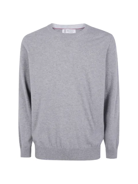 Brunello Cucinelli crew-neck sweater Grey M2200100099COW55