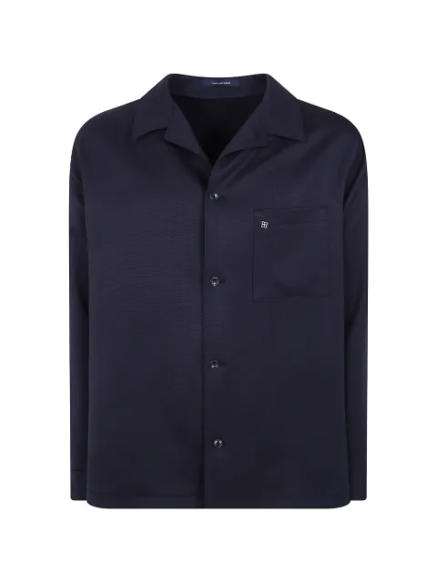 Tagliatore patch-pocket long-sleeve shirt Blue GABANIAIML190048