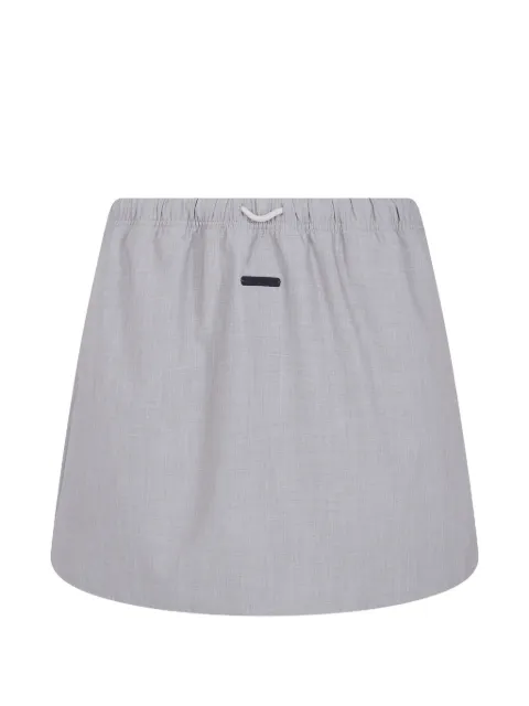 FEAR OF GOD ESSENTIALS logo-patch mini skirt Grey RW00340