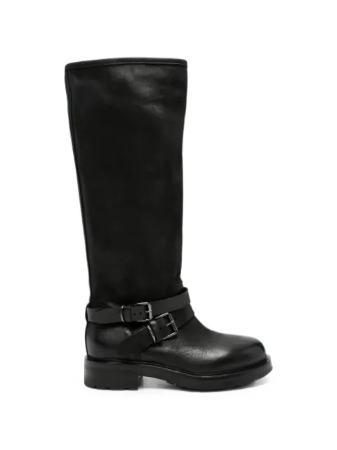 strategia shoes buckle-strap knee-high boots Black A6245