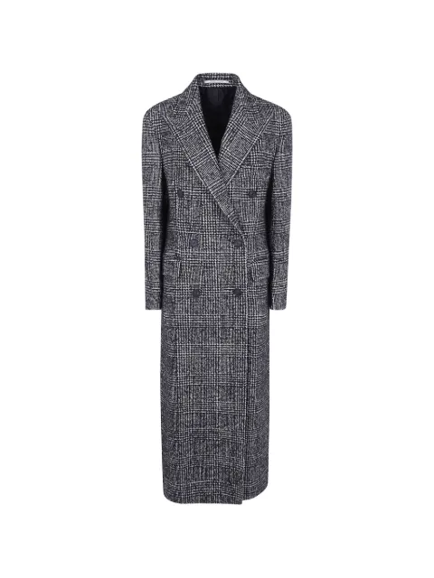 Tagliatore Caitlyn check double-breasted coat Black CCAITLYN340354099